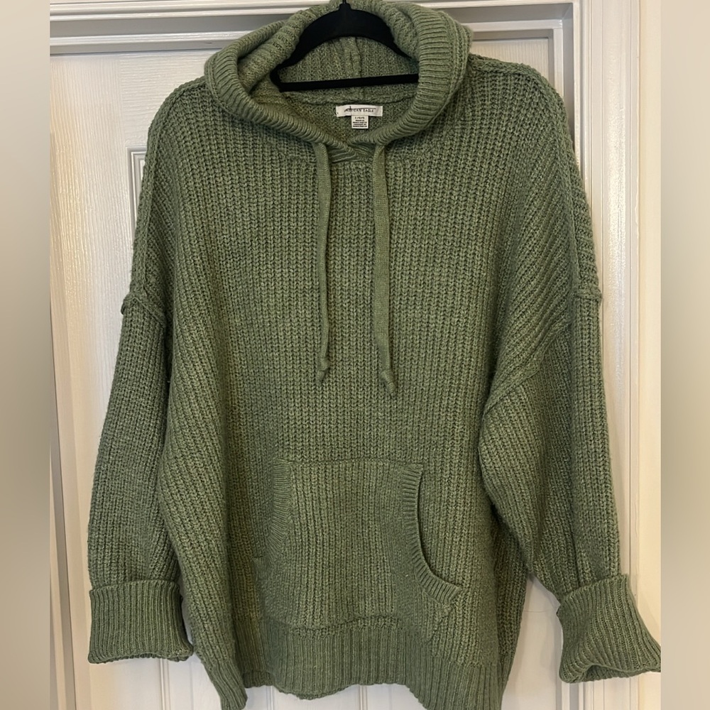 Knit hoodie